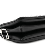 Lambskin Monogram Crystal Embossed Embellished Coussin BB Black