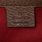 GG Supreme Monogram Textured Calfskin Square Messenger Bag Beige Ebony New Acero