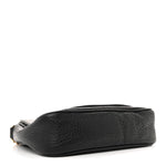 Pebbled Calfskin Small Soho Flap Crossbody Black