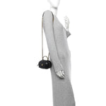Lambskin Quilted CC Bubble Vanity Case With Chain Black
