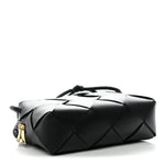 Lambskin Maxi Intrecciato Small Cassette Camera Bag Black