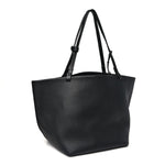 Grained Calfskin Park Tote Three Black
