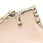 Shiny Nappa Snakeskin Small Fendi First Rosa Confetto Cipria