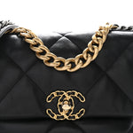 Lambskin Quilted Medium Chanel 19 Flap Black