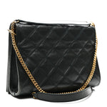 Lambskin Quilted Mini Becky Chain Bag Vert Fonce