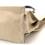 Linen Calfskin Rive Gauche Tote Optic White
