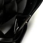 Nappa Maxi Intreccio Padded Cassette Crossbody Bag Black