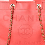 Calfskin Medium Deauville Tote Pink