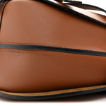 Calfskin Jacquard Small Gate Dual Bag Tan