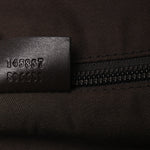 Monogram Calfskin Perforated Medium Flat Messenger Bag Dark Brown