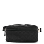 Nylon Monogram Fanny Pack Belt Bag Black