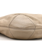 Metallic Pebbled Calfskin Medium Soho Chain Hobo Golden Beige