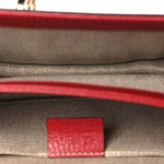 Dollar Calfskin Small Interlocking G Shoulder Bag Red
