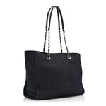 Denim Small Deauville Tote Blue Orange