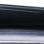 Lambskin Quilted Wallet On Chain WOC Navy
