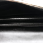 Grain De Poudre Matelasse Chevron Monogram Envelope Chain Wallet Black