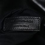 Lambskin Quilted Small Loulou Puffer Monogram Chain Satchel Black