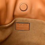 Calfskin Mini Flamenco Knot Clutch Warm Desert