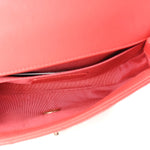 Calfskin Quilted Flap Waist Bag Red