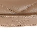 Calfskin Y Quilted Monogram Small Loulou Chain Satchel Dark Beige