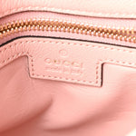 Roxy Calfskin Web Medium Blondie Top Handle Shoulder Flap Bag Powder Pink