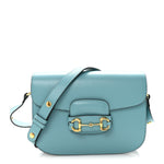 Azalea Calfskin Horsebit 1955 Shoulder Bag Dusty Azure