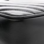 Calfskin Matelasse Monogram Monochrome Lou Camera Bag Black