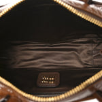 Naplak Patent Small Beau Top Handle Bag Palissandro