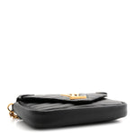 Calfskin New Wave Chain Pochette Black