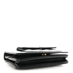 Caviar Quilted Pocket Clutch With Chain WOC Black