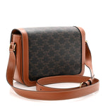 Triomphe Canvas Calfskin Medium Triomphe Bag Tan