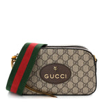 GG Supreme Monogram Web Neo Vintage Shoulder Bag Beige New Acero Crop