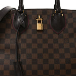 Cuir Taurillon Damier Ebene Normandy Bordeaux