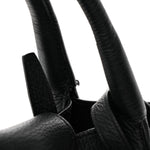 Supple Grained Calfskin Small Big Bag Black