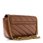 Azalea Calfskin Matelasse Diagonal Super Mini GG Marmont Shoulder Bag Cuir