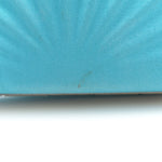 Satin Pearl Shell Clutch Bag Turquoise