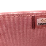 Metallic Lambskin Quilted Boy Wallet On Chain WOC Pink