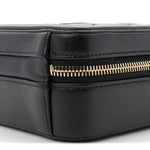 Caviar Quilted CC North South Filigree Vanity Case Black