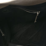 Calfskin Cut Out Large Shoulder Bag Black Natural