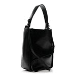 Extra Supple Calfskin Snakeskin Embossed Calfskin Small Tool 2.0 North-South Tote Black