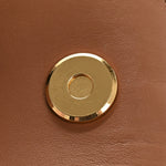 Calfskin Jacquard Mini Gate Dual Bag Tan