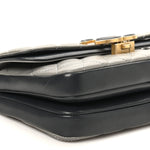 Lambskin Quilted Small CC Chic Flap Grey Dark Navy