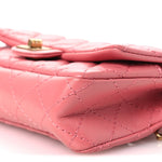 Aged Calfskin Quilted 2.55 Reissue Flap Belt Bag Pink