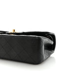 Caviar Quilted Small Double Flap Black