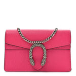 Dollar Calfskin Crystal Super Mini Dionysus Shoulder Bag Box Pink Black Diamond