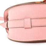 Grained Calfskin Small Marcie Saddle Bag Blossom Pink