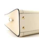 Wonka Grain Calfskin Small Diana Tote Bag Mystic White