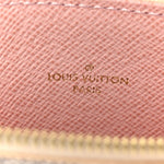 Damier Azur Pochette Felicie Chain Wallet Rose Ballerine