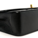 Lambskin Quilted Small Single Flap Black