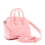 Shiny Lord Calfskin Mini Antigona Flamingo
